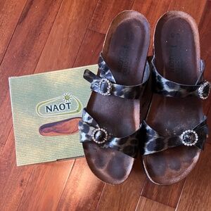 Naot "Kate" Sandals, Sz 40, Black